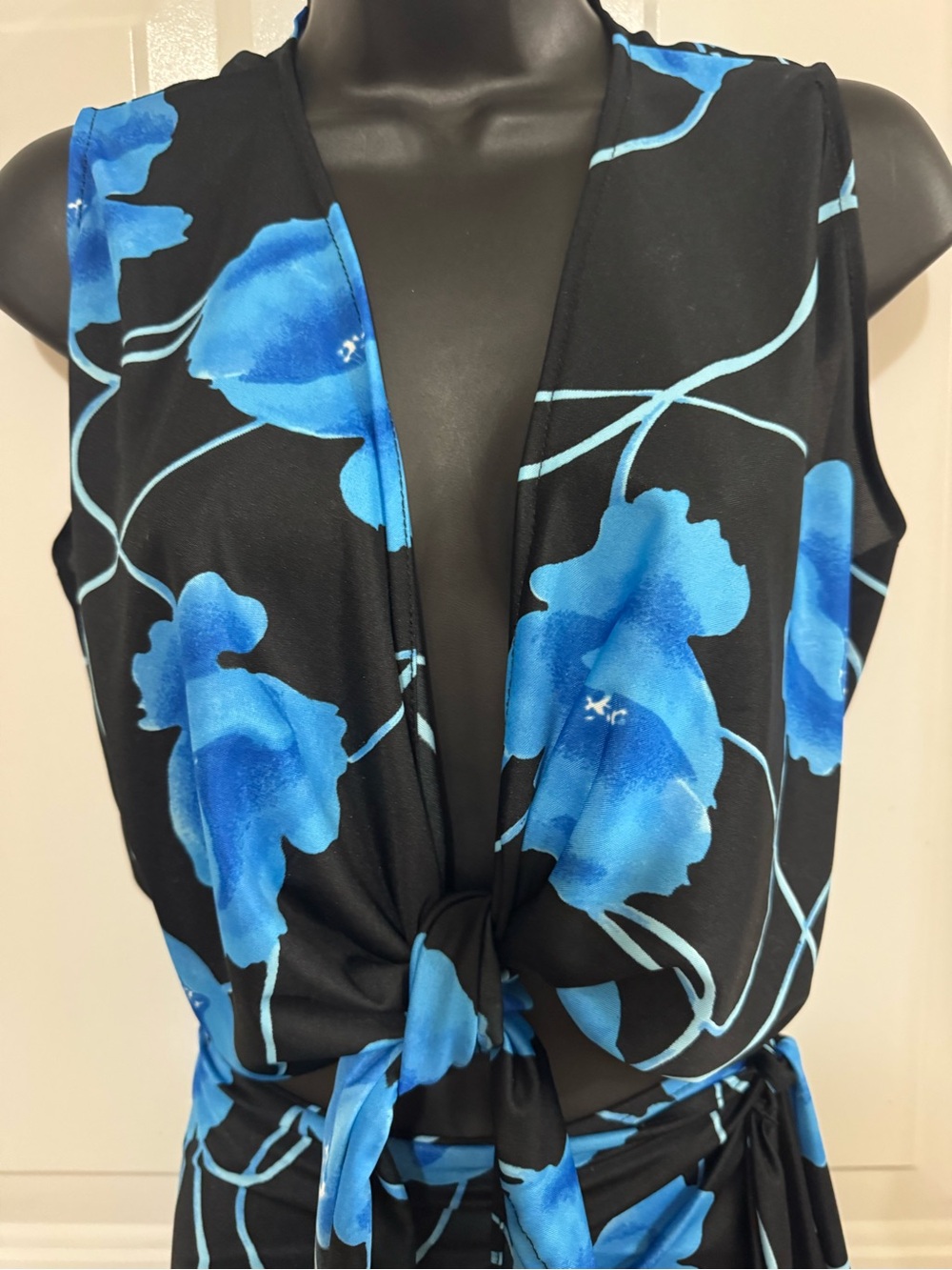 vintage two-piece resort wear/swim cover-up set retro vacation/festival styling.